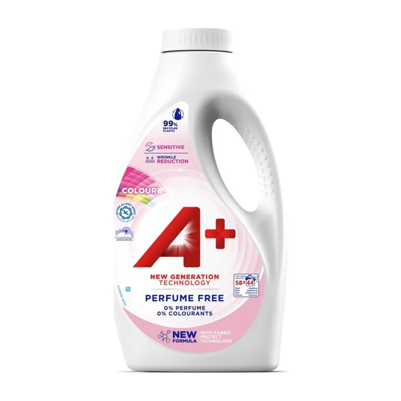 A+ Sensitive Colour flydende vaskemiddel 1,98 l
