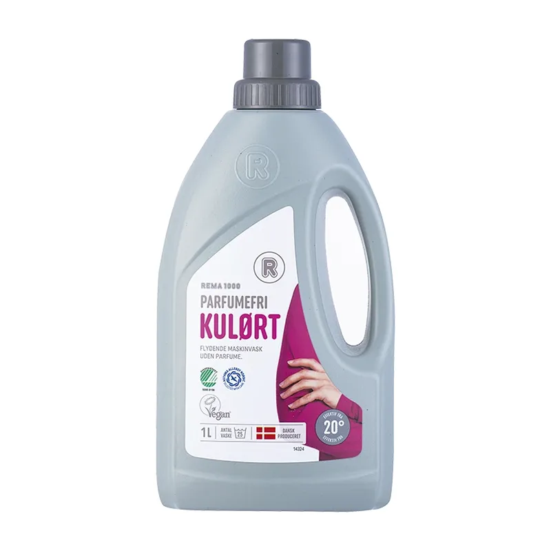 Rema 1000 Parfumefri Kulørt flydende vask 1 l